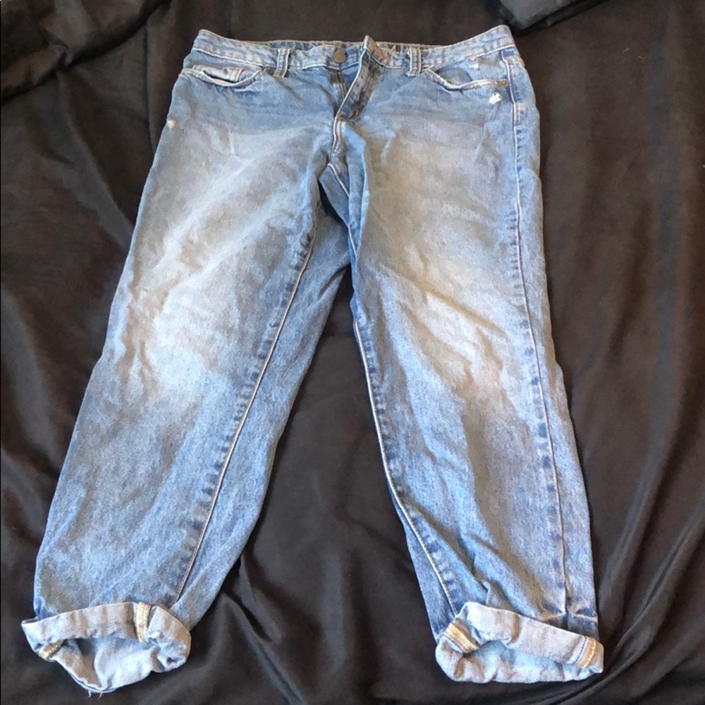 High waisted mom jeans